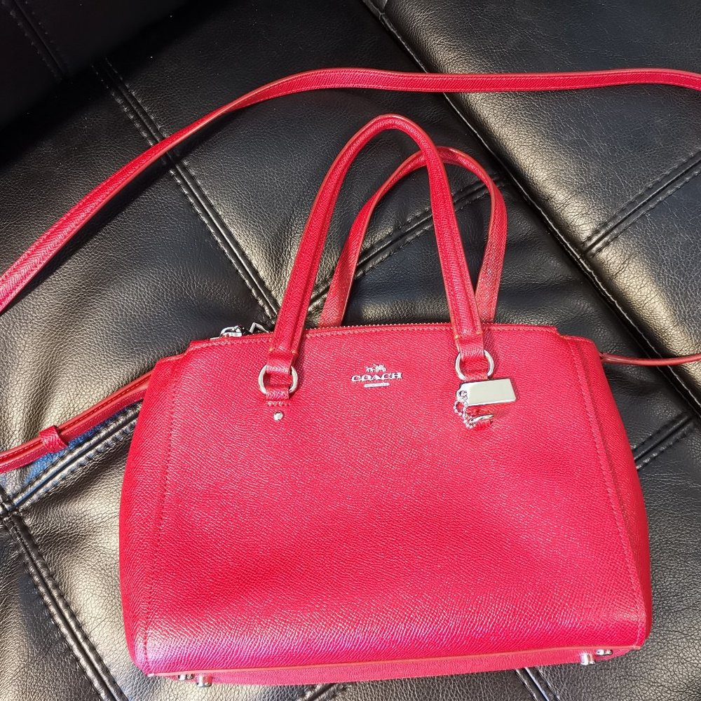 COACH Cross Grain Leather Crossbody Handbag